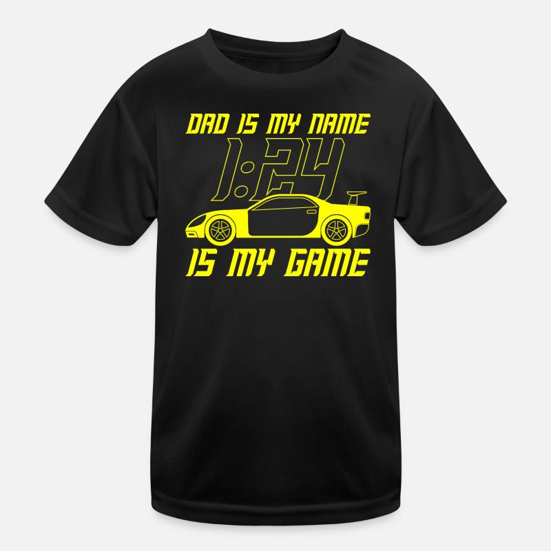 Papa est mon nom 1:24 est ma course de machines à sous de course T-shirt sport Enfant
