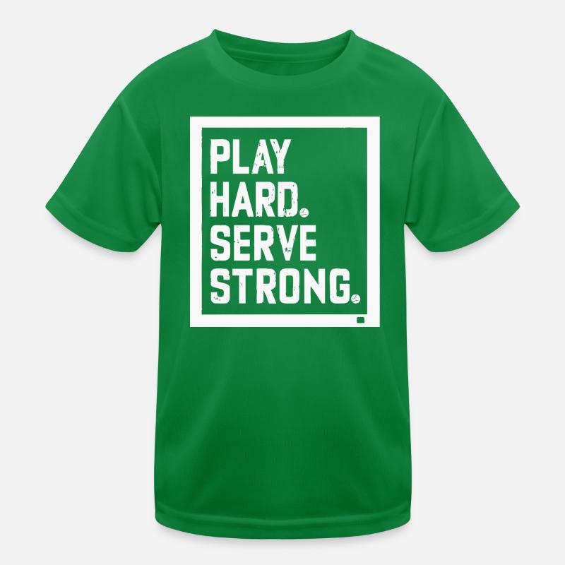 Play Hard Serve Strong Kids Functional T-Shirt