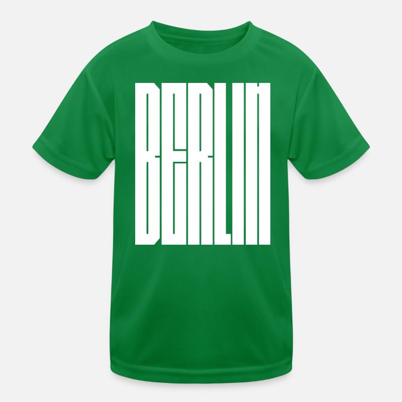 Berlin city typographic design Kids Functional T-Shirt