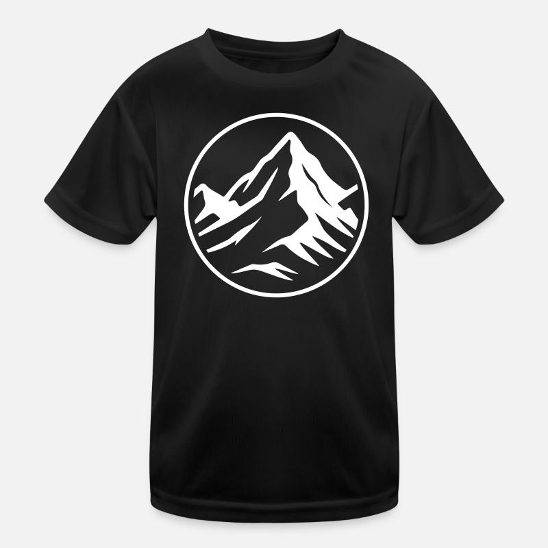 Mountain icon summit Kids Functional T-Shirt