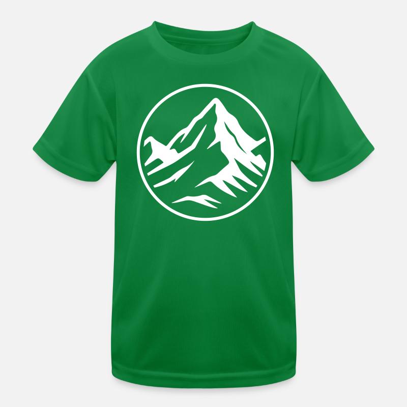 Mountain icon summit Kids Functional T-Shirt