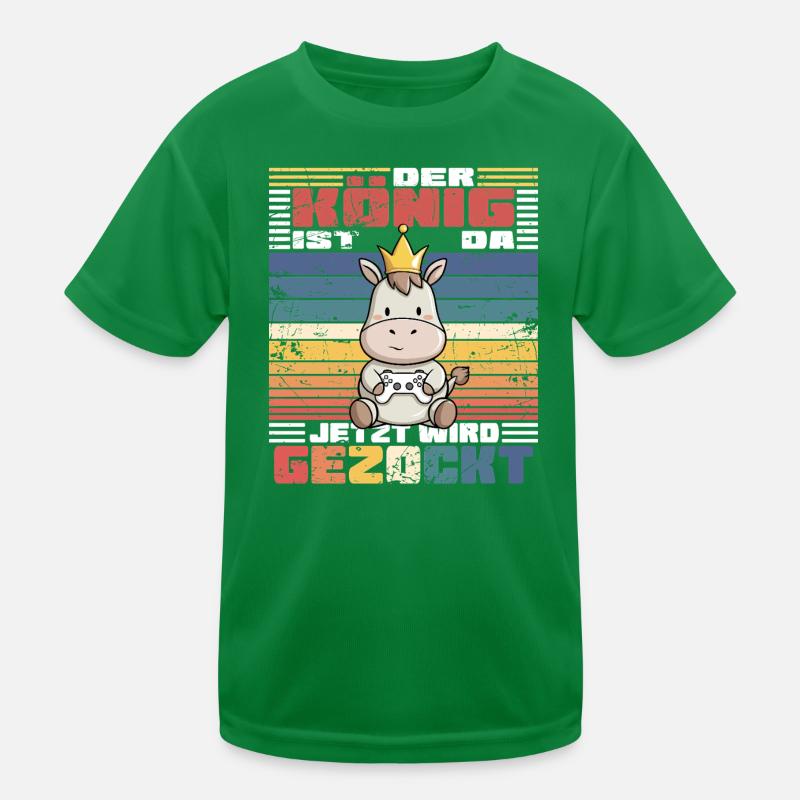 Game König computerspiel Kinder Funktions-T-Shirt