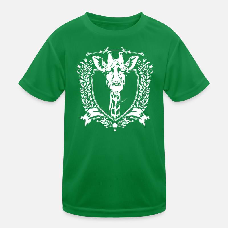 Giraffes Crest Shield Kids Functional T-Shirt