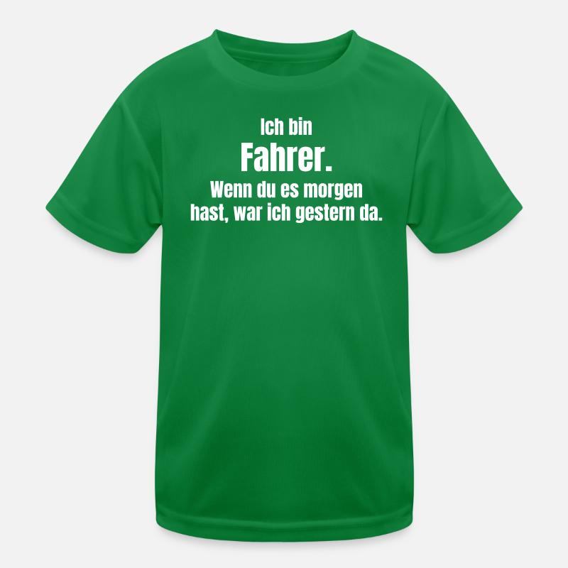 Je suis un motif de slogan de chauffeur T-shirt sport Enfant