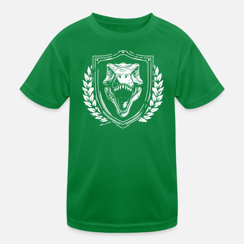 T rex Schildwappen Kinder Funktions-T-Shirt