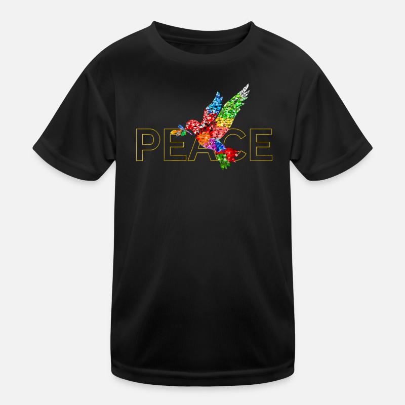 Peace Kinder Funktions-T-Shirt