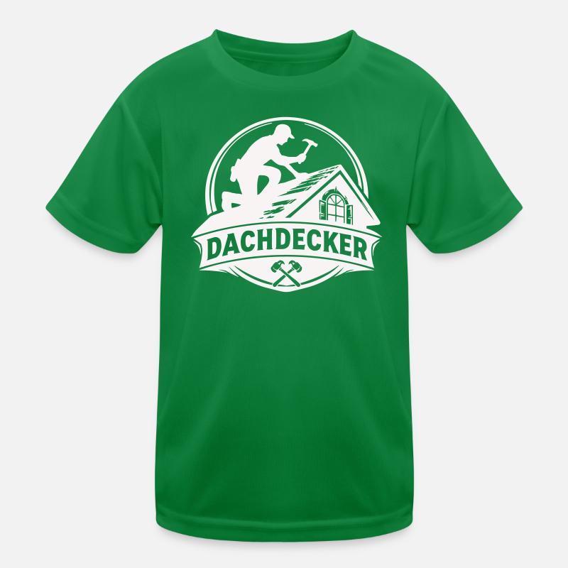 Roofer Craft Logo Motif T-shirt sport Enfant