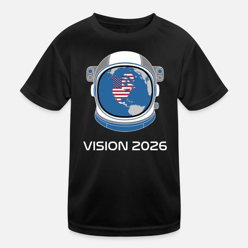 Vision 2026 USA Astronaut Kinder Funktions-T-Shirt