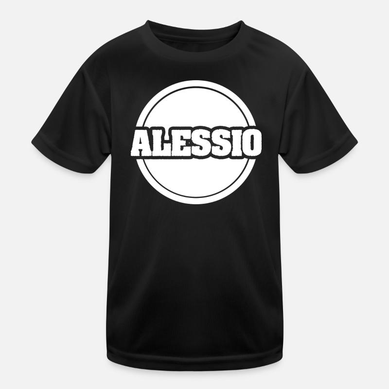 Vorname Alessio Kinder Funktions-T-Shirt