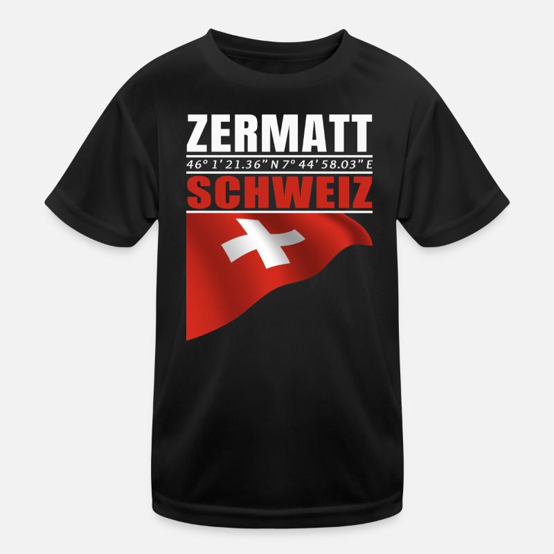 Zermatt Kinder Funktions-T-Shirt