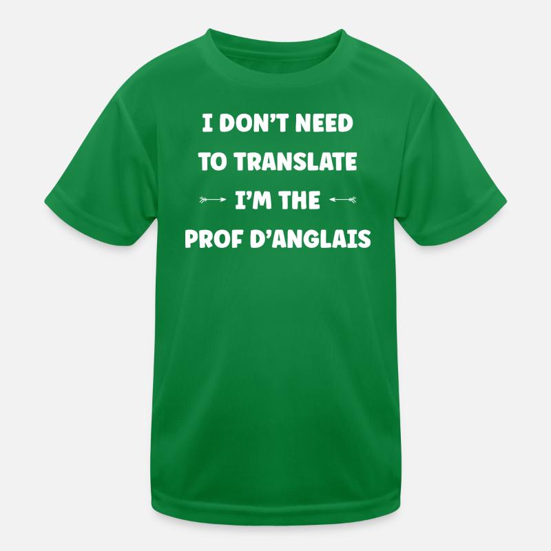 English teacher Kids Functional T-Shirt