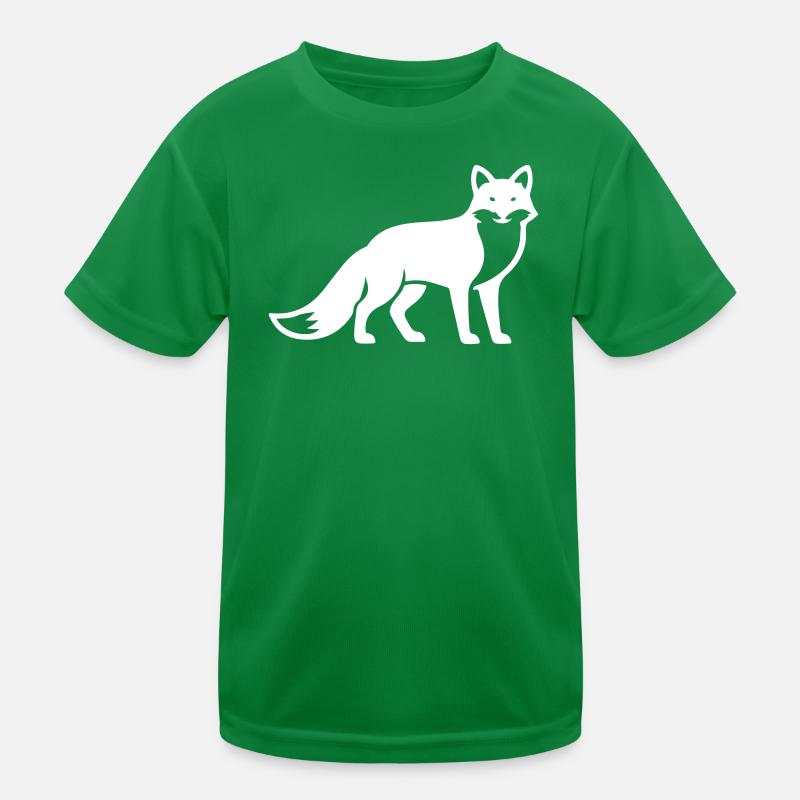 Silhouette d’animal renard T-shirt sport Enfant