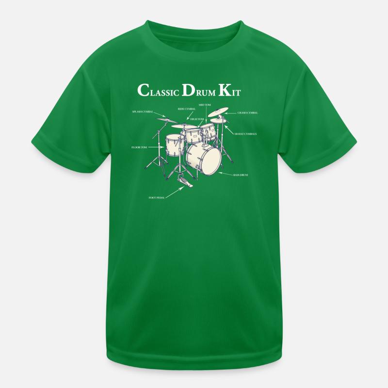 Klassisches Trommeldiagramm Kinder Funktions-T-Shirt
