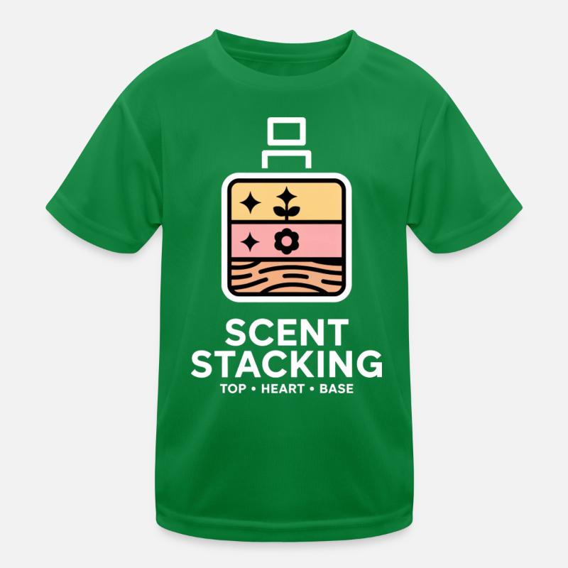 Scent Stacking Top Heart Base Notes Kids Functional T-Shirt