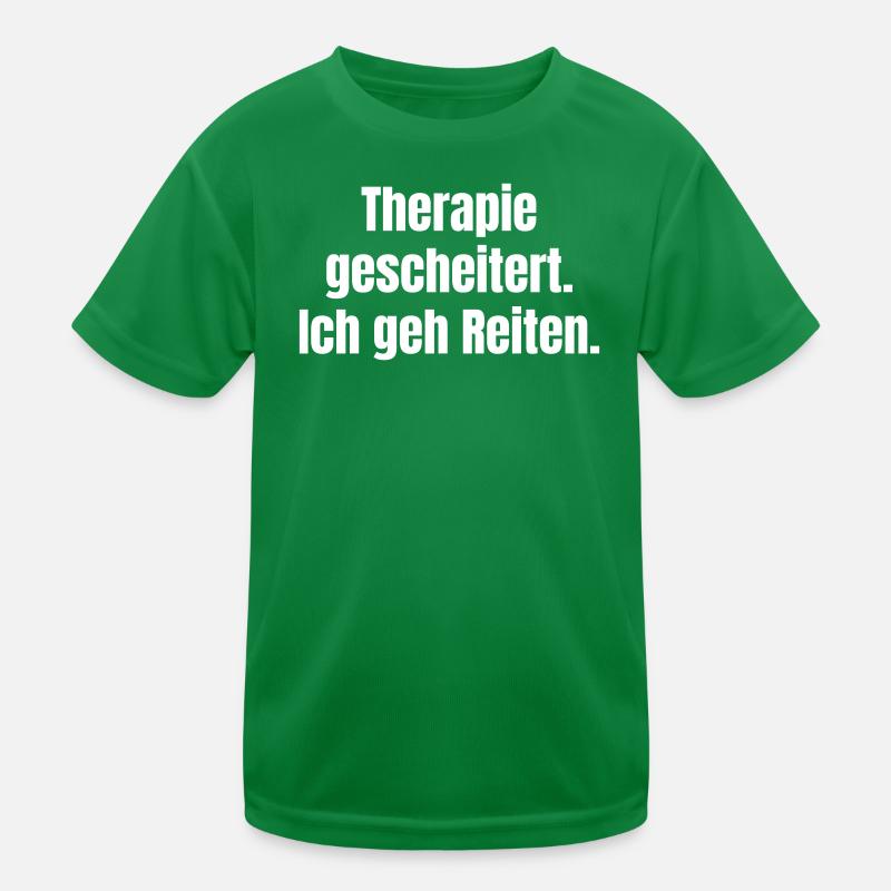 Therapy Failed Riding Fun Kids Functional T-Shirt