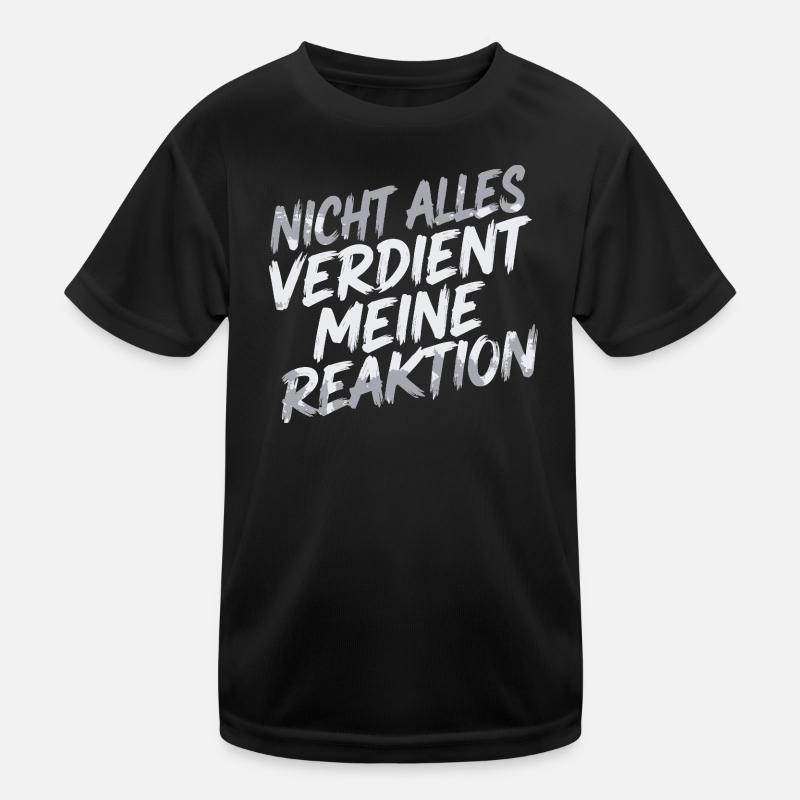 Zero reaction - I don't care Kids Functional T-Shirt
