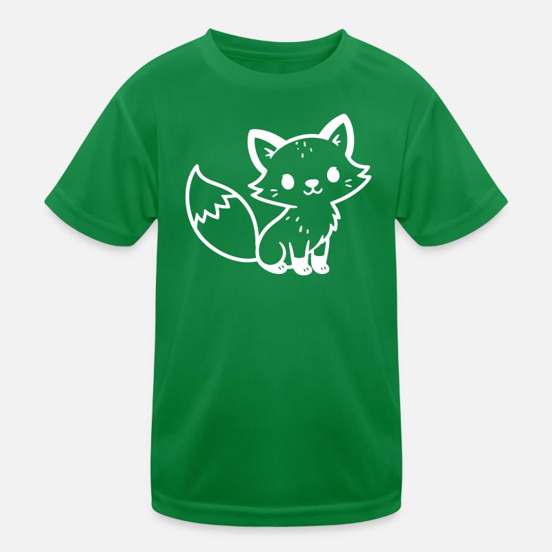 Fuchs Niedlich Comic Kinder Funktions-T-Shirt