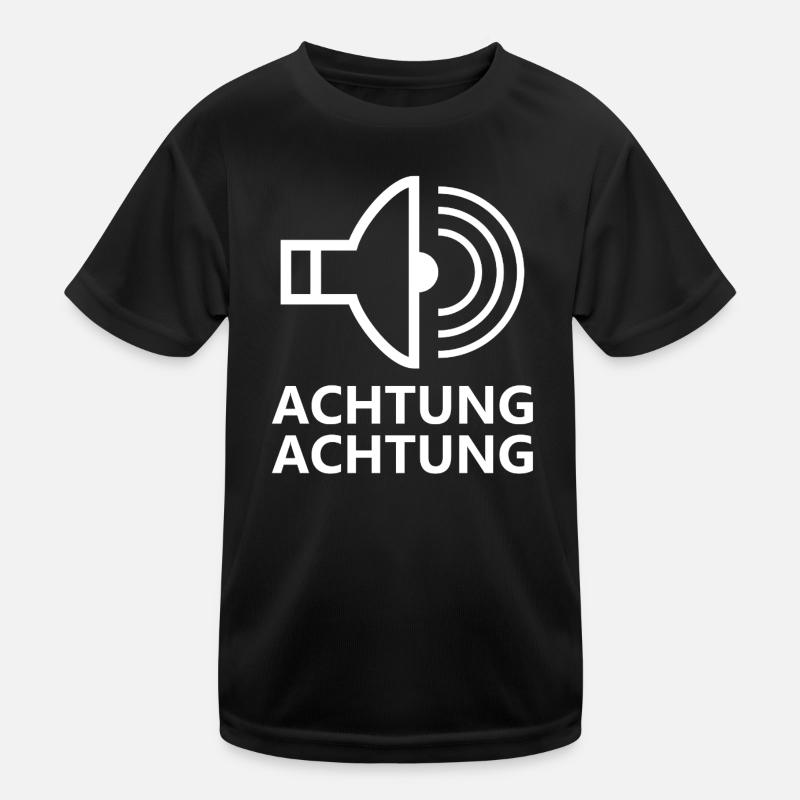 Attention Attention lettering Kids Functional T-Shirt