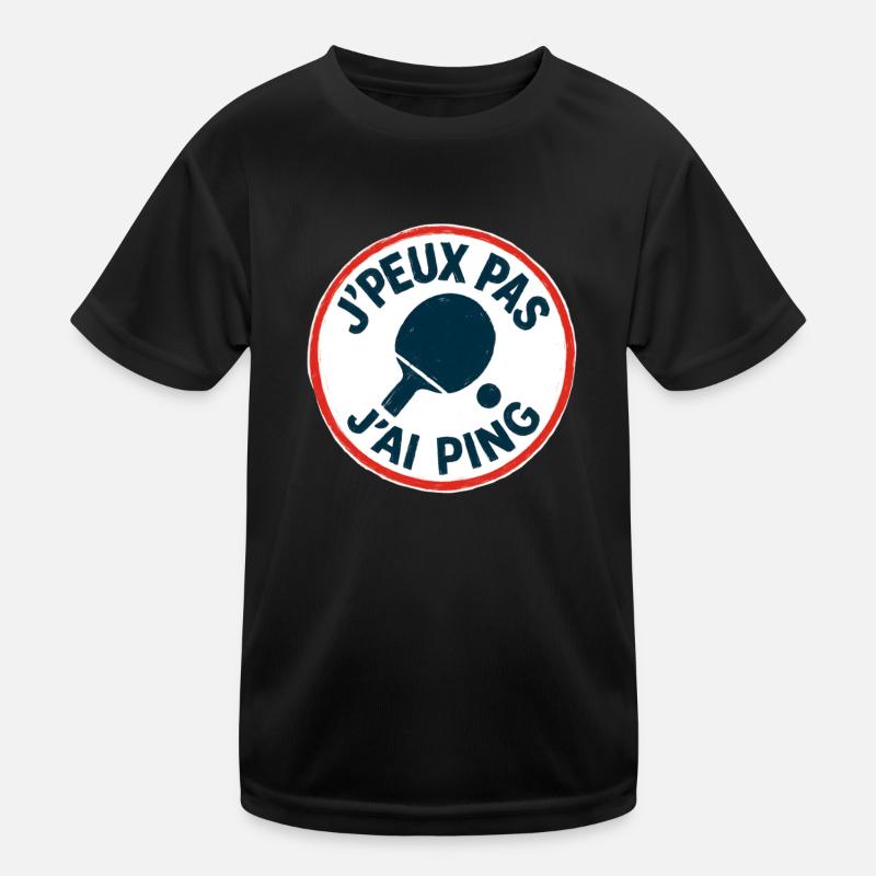Ich kann nicht, ich ping. Kinder Funktions-T-Shirt