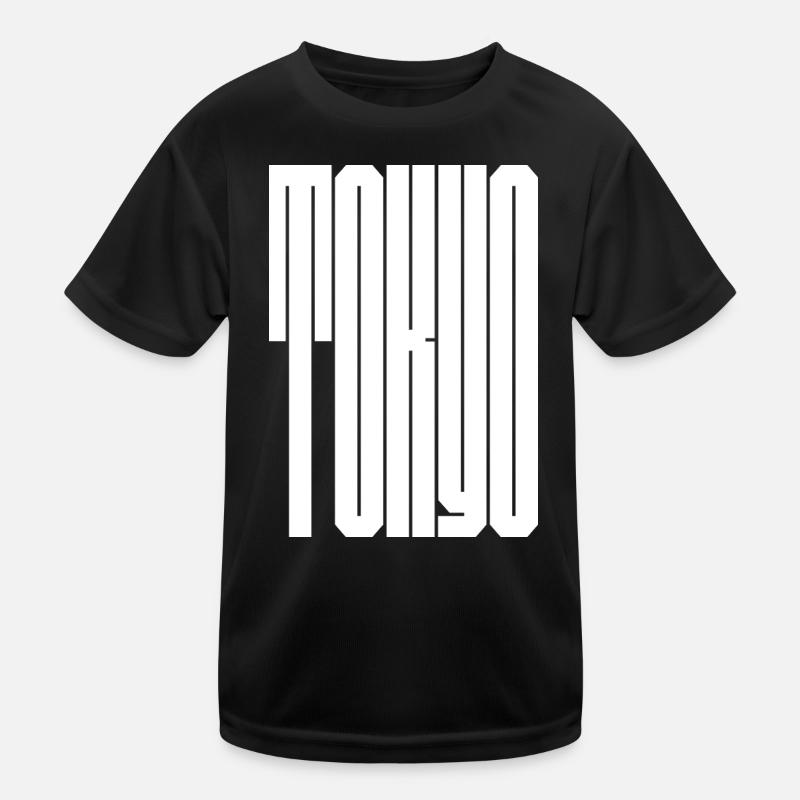 Tokyo City bold typography Kids Functional T-Shirt