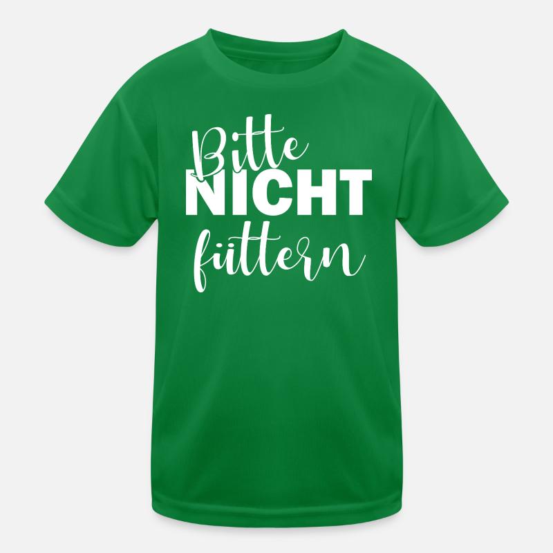 Bitte nicht füttern Kinder Funktions-T-Shirt