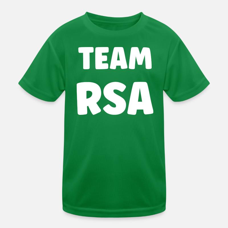 Team RSA Block Black White Kids Functional T-Shirt