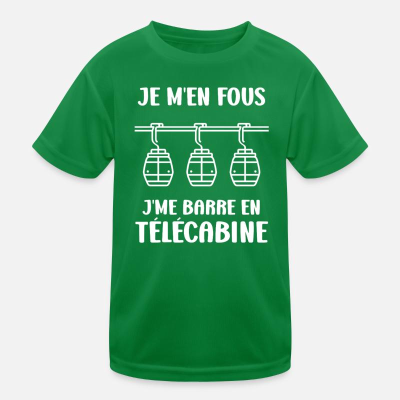 Focus en télécabine à trois cabines T-shirt sport Enfant