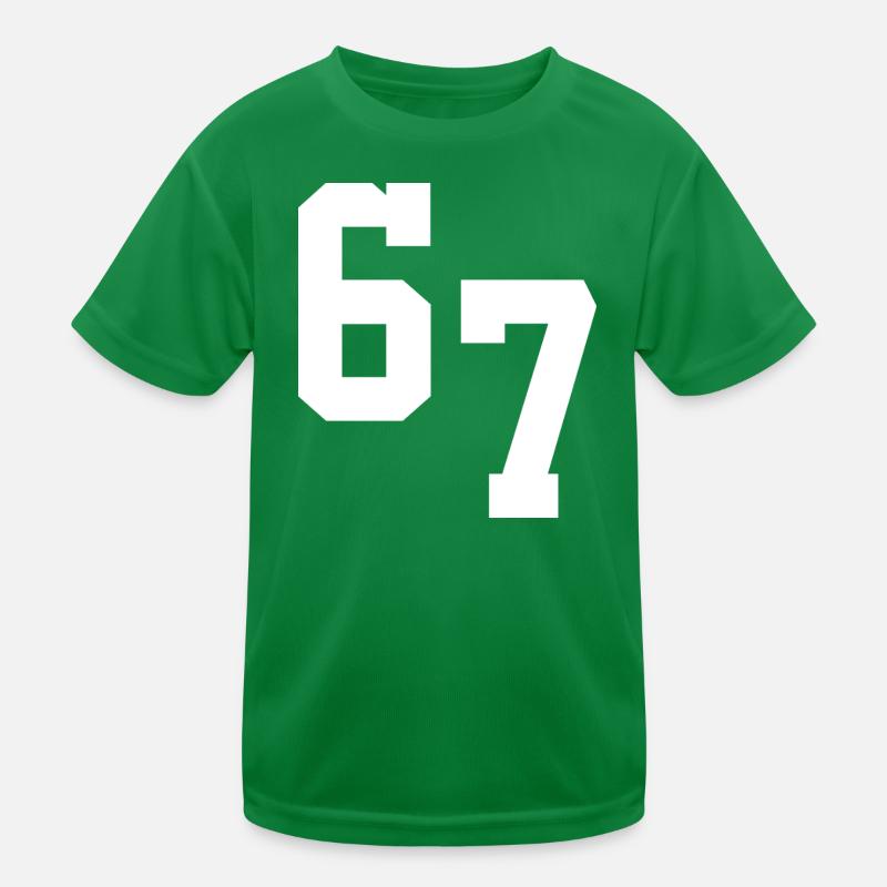 Typographie Digital Neon 67 T-shirt sport Enfant