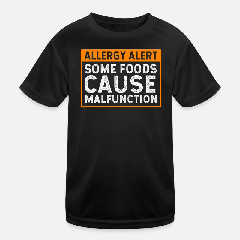 Lebensmittel Allergie Kinder Funktions-T-Shirt