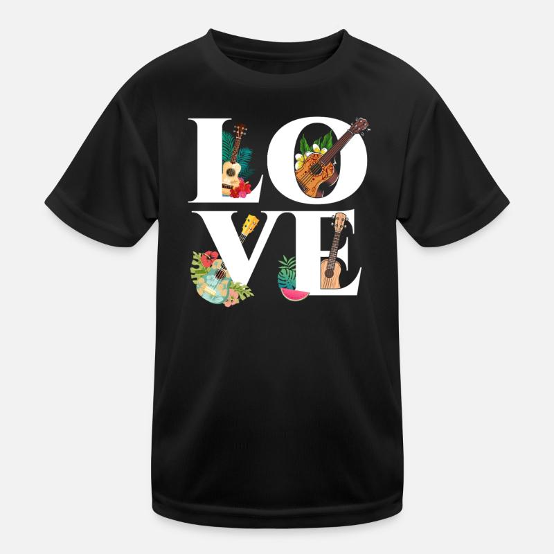Hawaiian Ukulele Uke Love Kinder Funktions-T-Shirt