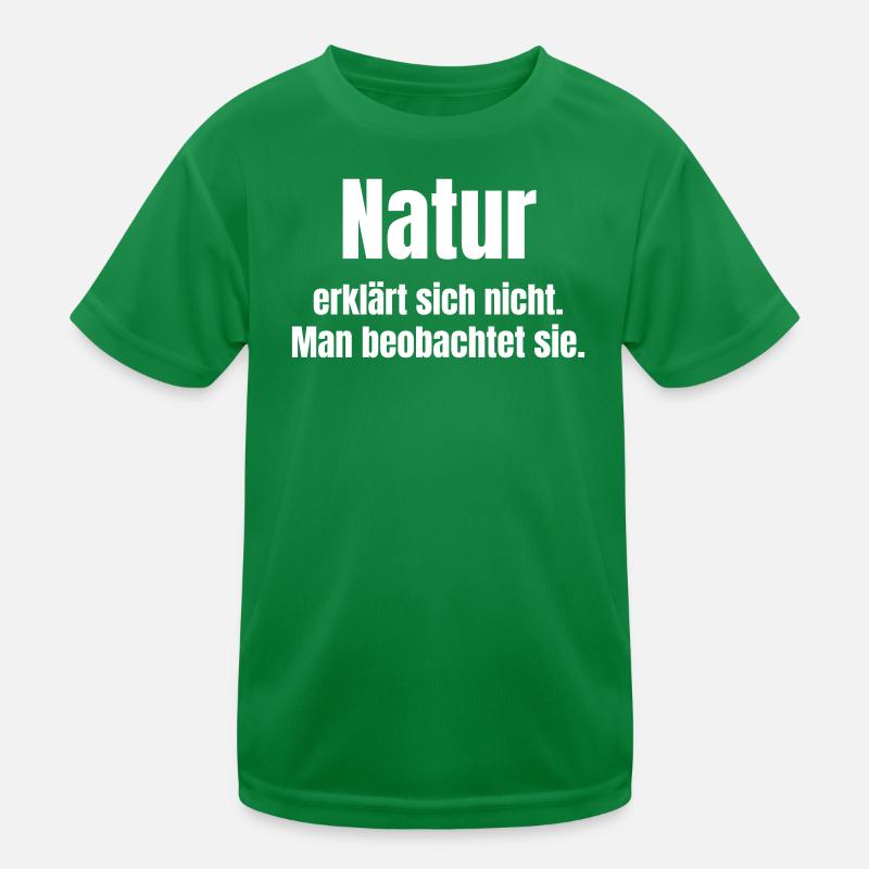 Nature observes, does not explain itself Kids Functional T-Shirt