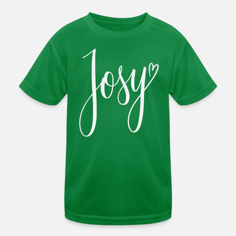 Josy Script Herz-Design Kinder Funktions-T-Shirt