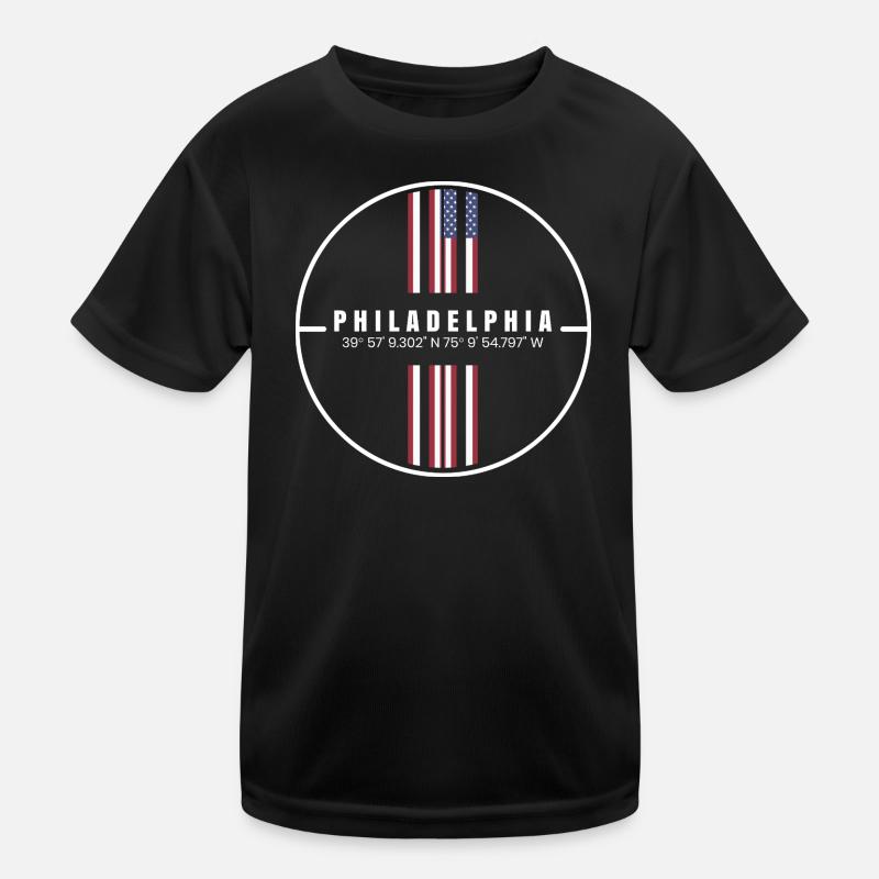 Philadelphia Coordinates Kids Functional T-Shirt
