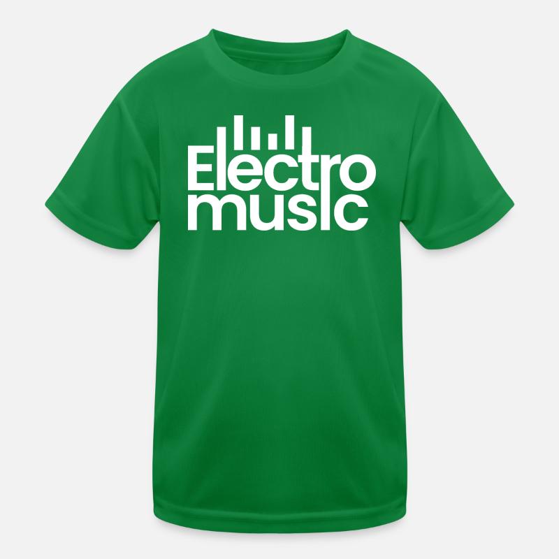 Electro music logo Kids Functional T-Shirt