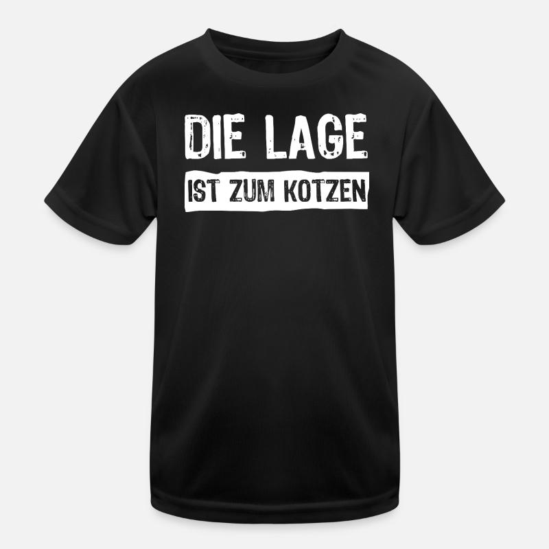 Die Lage ist zum kotzen Kinder Funktions-T-Shirt