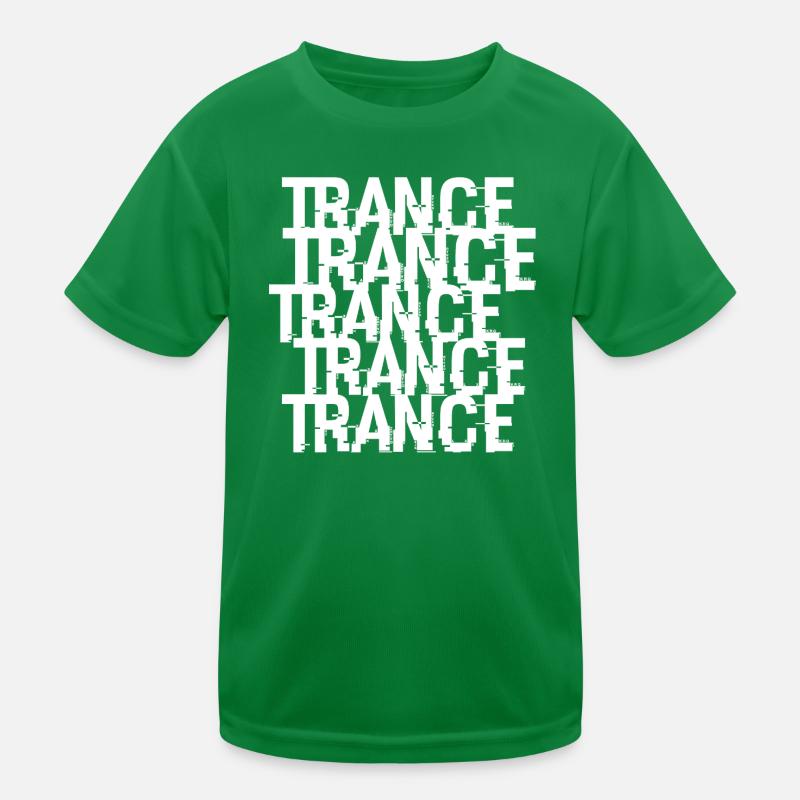 Trance-Typographisches Muster Kinder Funktions-T-Shirt
