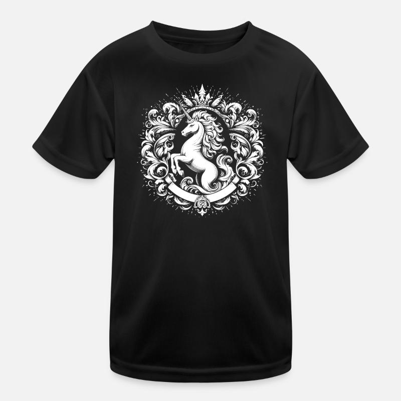 Unicorn crest Kids Functional T-Shirt