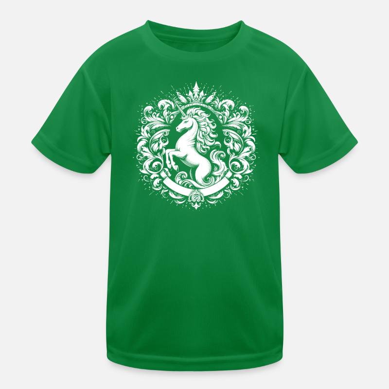 Unicorn crest Kids Functional T-Shirt