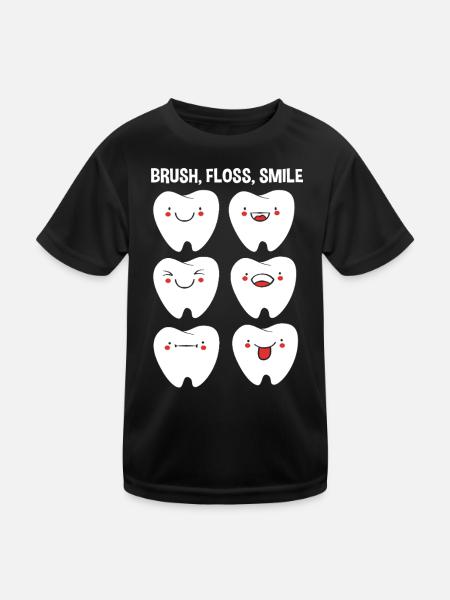 Receptionist Dentist - Kids Functional T-Shirt - black - Front