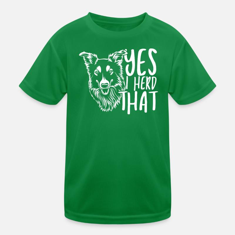 Wolfskopf mit handschriftlichem Text Kinder Funktions-T-Shirt