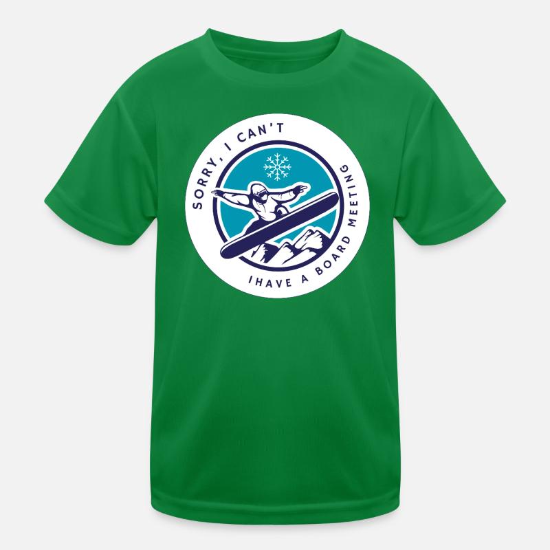Snowboarding Board Meeting Kinder Funktions-T-Shirt