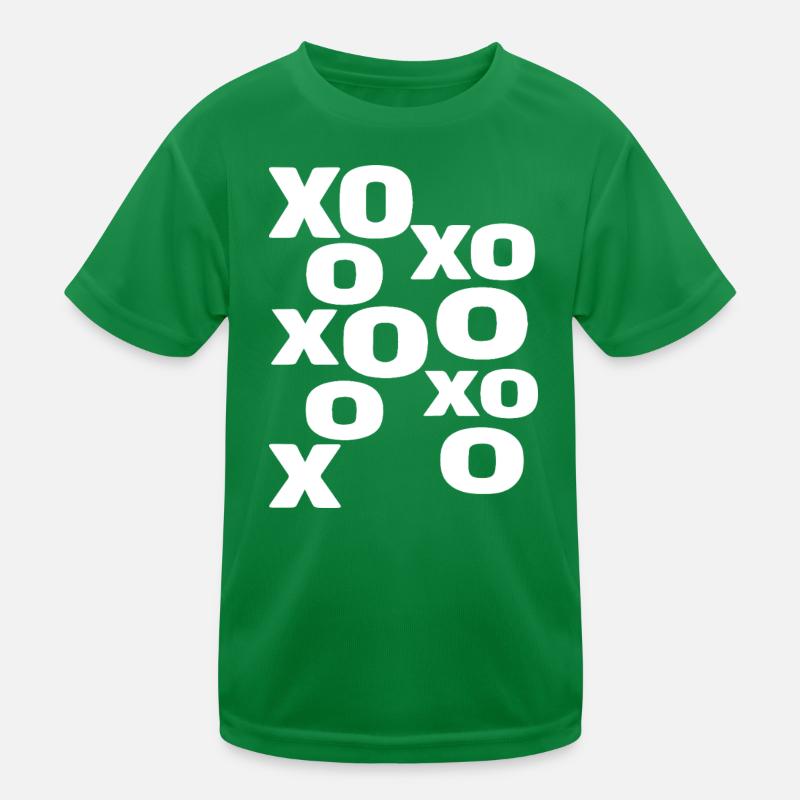 XOXO Love Typography Cute Valentine Design Kids Functional T-Shirt