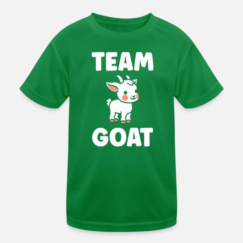 Équipe GOAT Mascotte Chèvre T-shirt sport Enfant