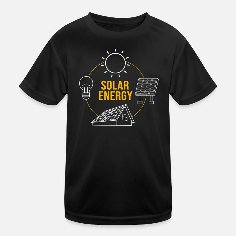 Solar Cells Solar Energy Renewable Energies Kids Functional T-Shirt