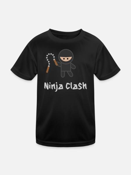 Ninja Fight Sport MMA - Kids Functional T-Shirt - black