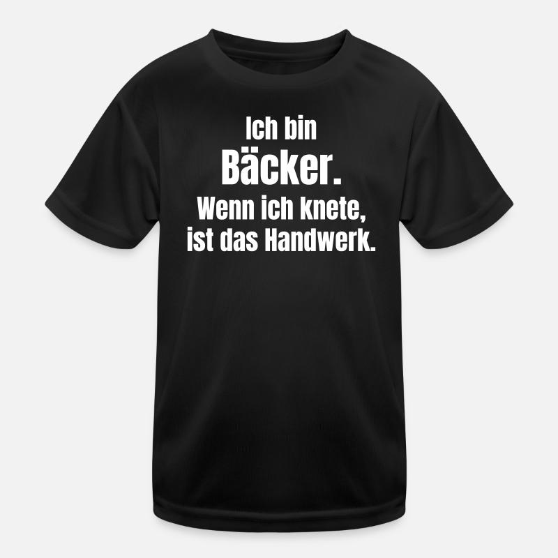 Bäcker: Knettechnik als Handwerk Kinder Funktions-T-Shirt