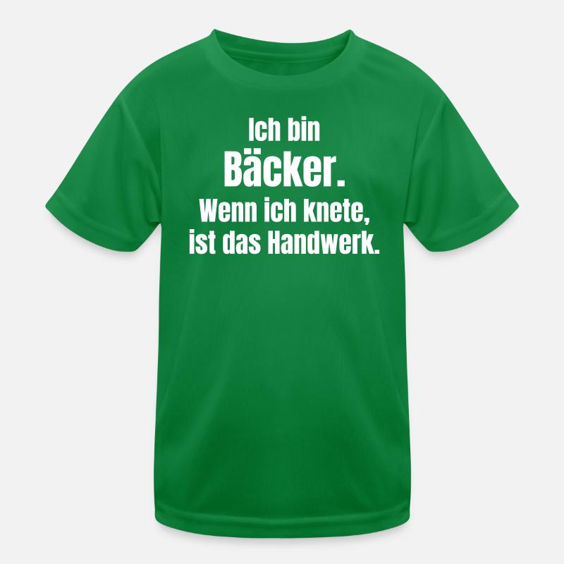 Bäcker: Knettechnik als Handwerk Kinder Funktions-T-Shirt