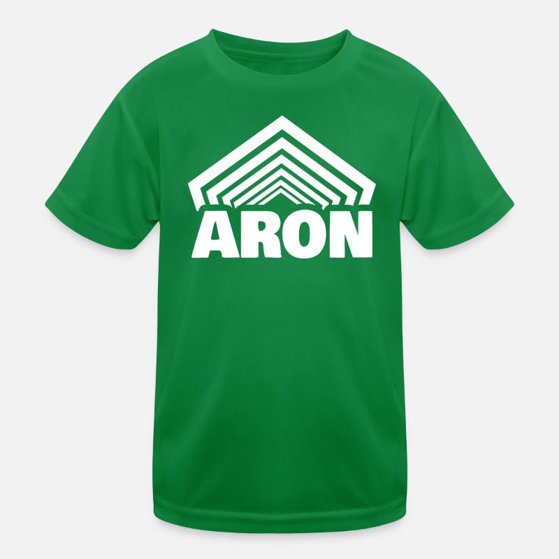 Vorname Aron Kinder Funktions-T-Shirt