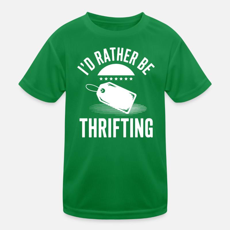 I'd Rather Be Thrifting Kids Functional T-Shirt
