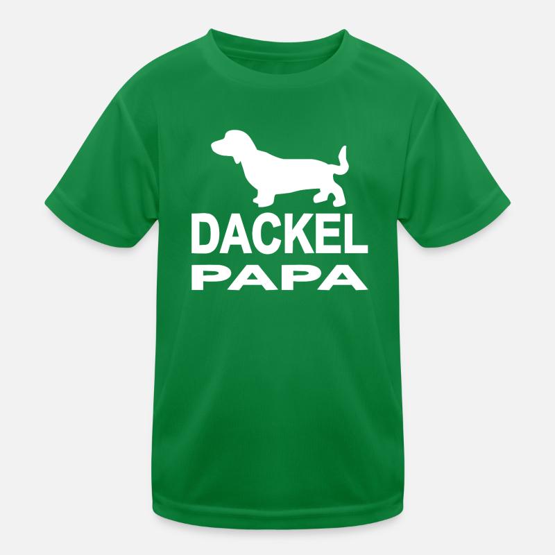Dackel Kinder Funktions-T-Shirt